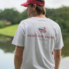 Authentic Flag Tee in White by Southern Marsh - Country Club Prep