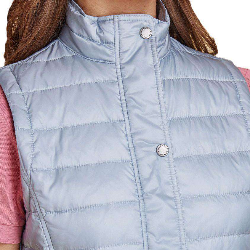 Alasdiar Quilted Gilet in Ice Blue by Barbour - Country Club Prep