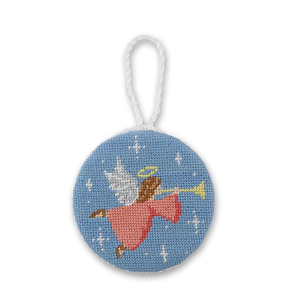 Angel Needlepoint Ornament by Smathers & Branson - Country Club Prep