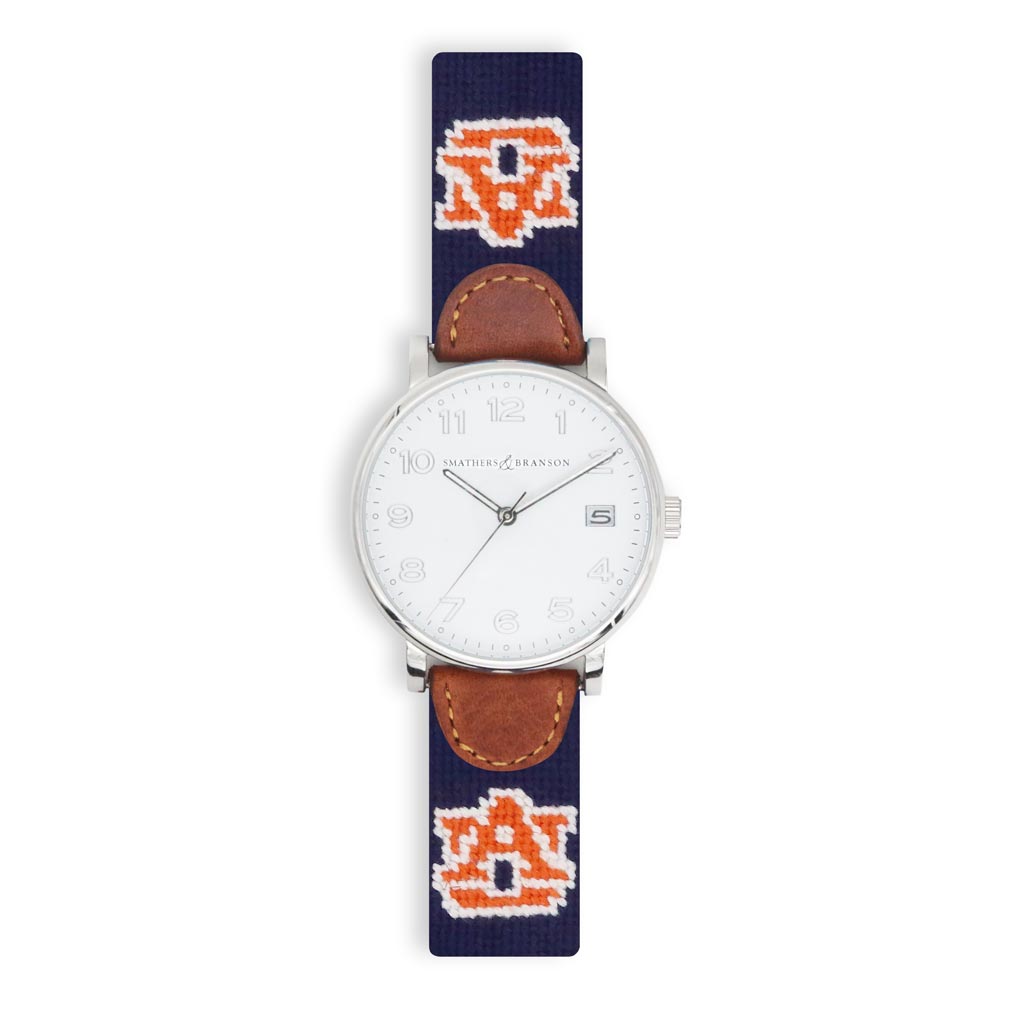 Auburn University Needlepoint Watch by Smathers & Branson - Country Club Prep