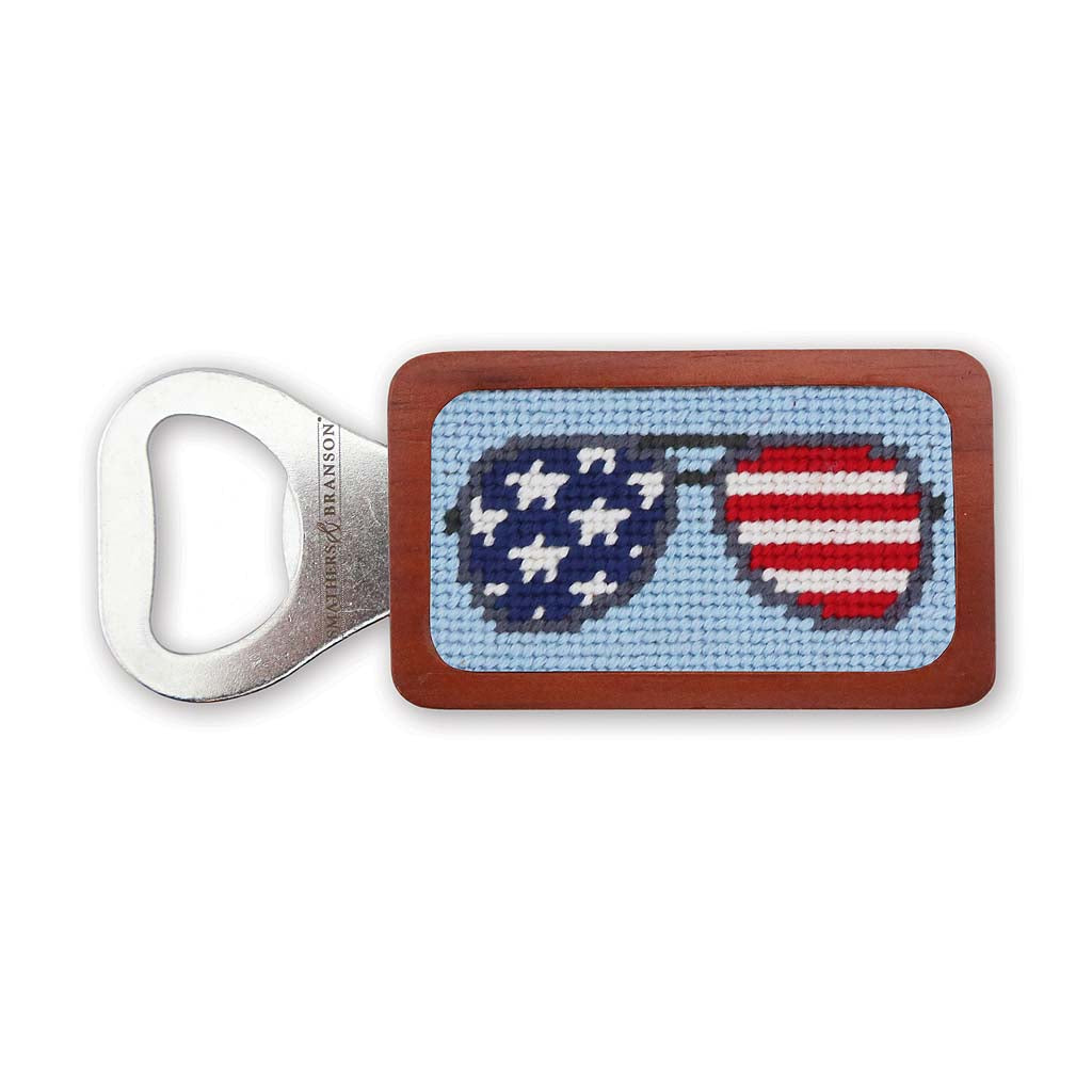 American Aviators Needlepoint Bottle Opener by Smathers & Branson - Country Club Prep