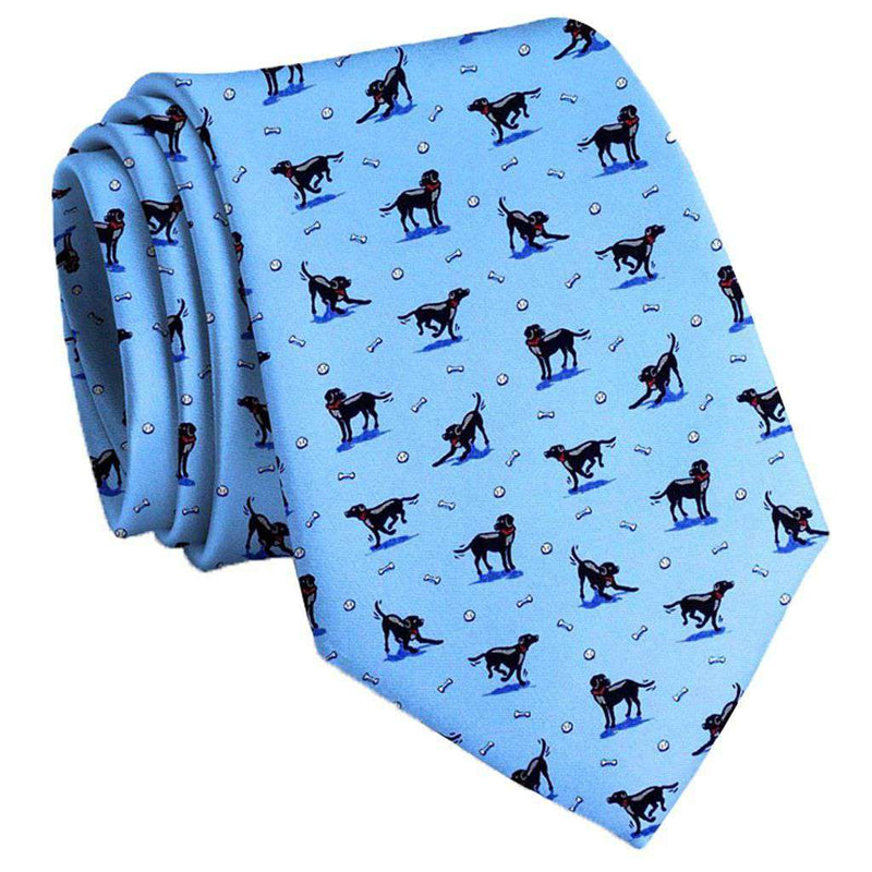 Black Lab Heaven Necktie by Bird Dog Bay - Country Club Prep
