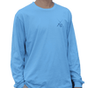 Long Sleeve Angler Tee in Blue by Anchored Style - Country Club Prep