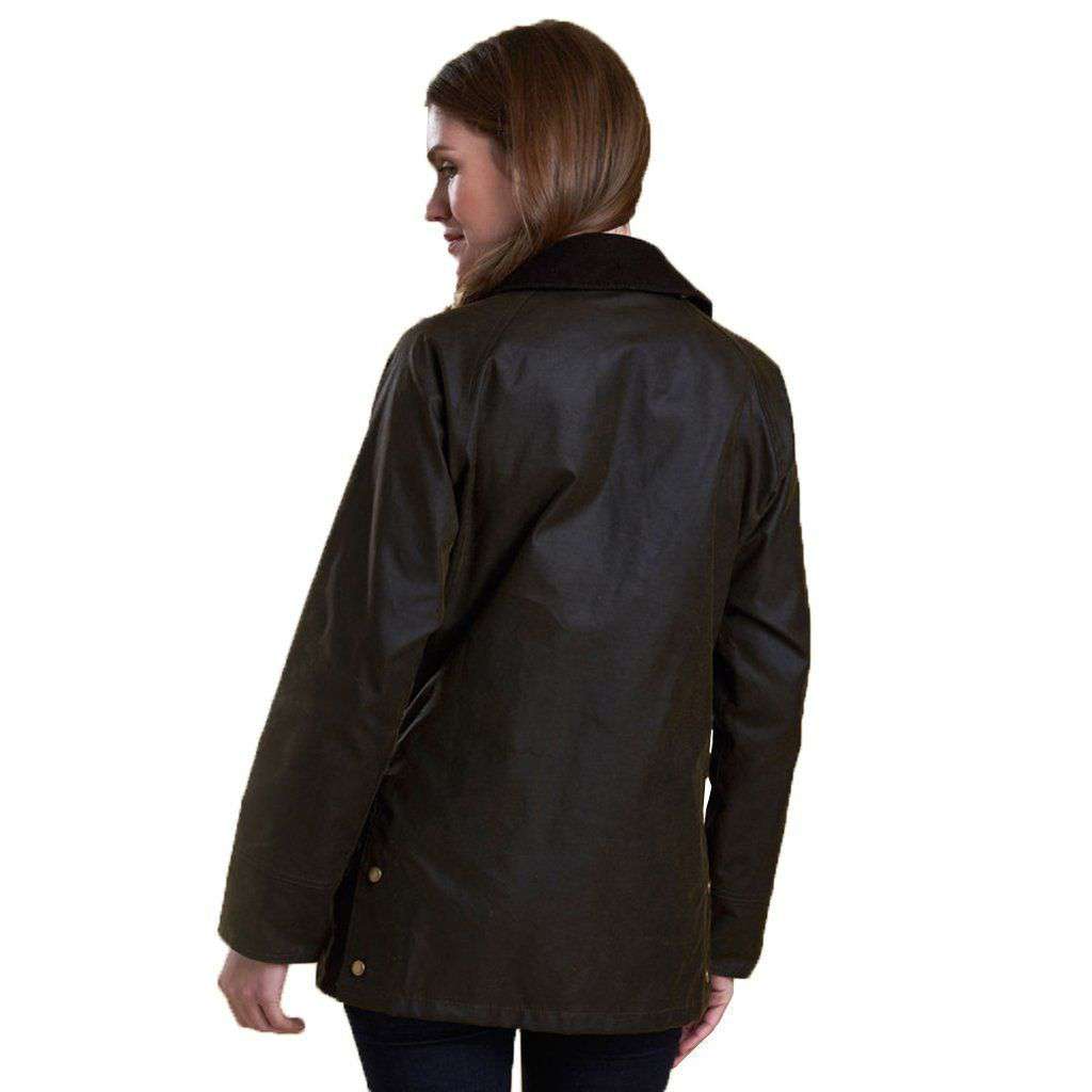 Barbour acorn wax jacket olive deals