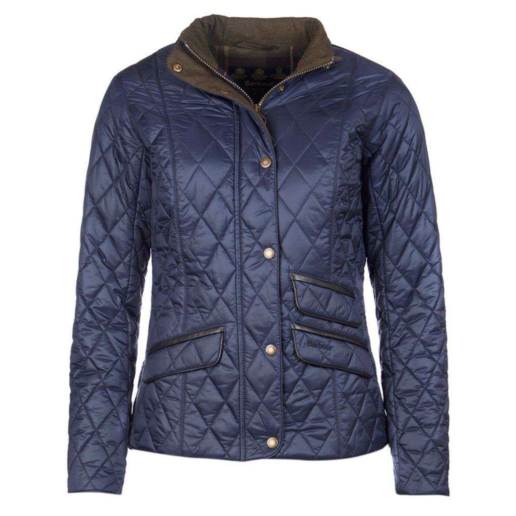 Augustus Quilted Jacket in Navy by Barbour - Country Club Prep