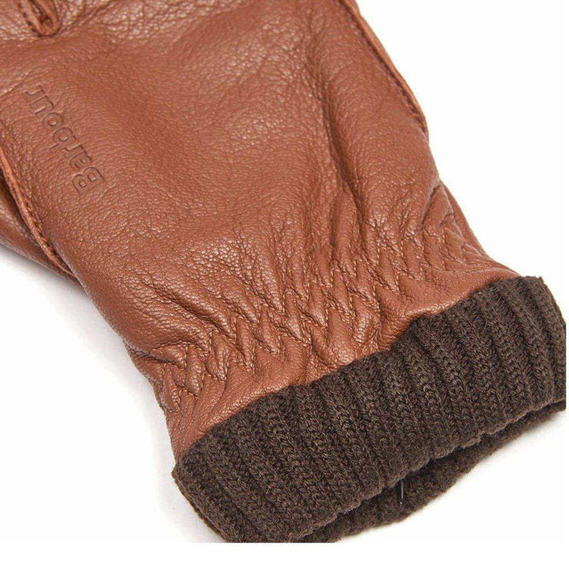 Barrow Leather Gloves in Tan by Barbour - Country Club Prep