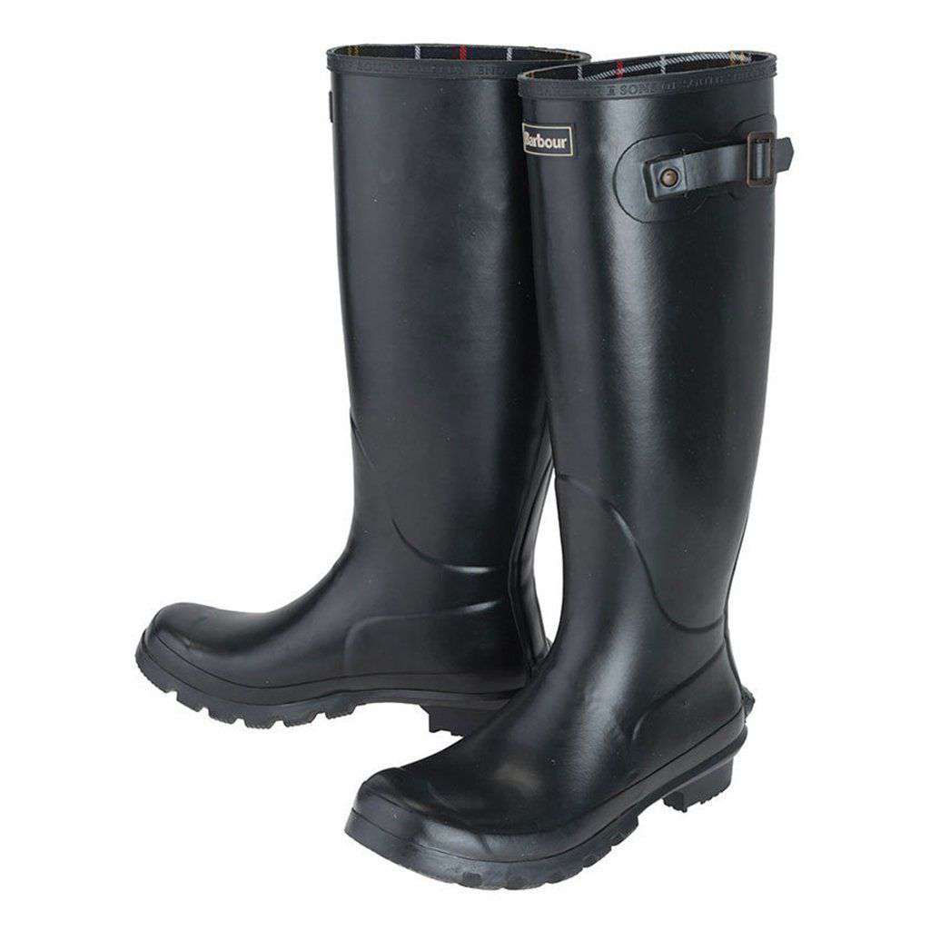 Women's Bede Wellingtons in Black by Barbour - Country Club Prep