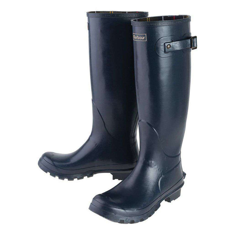 Women's Bede Wellingtons in Navy by Barbour - Country Club Prep