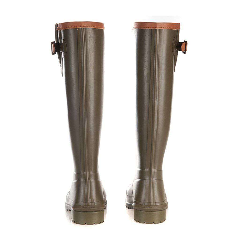 Barbour Blyth Wellington Boots in Olive – Country Club Prep