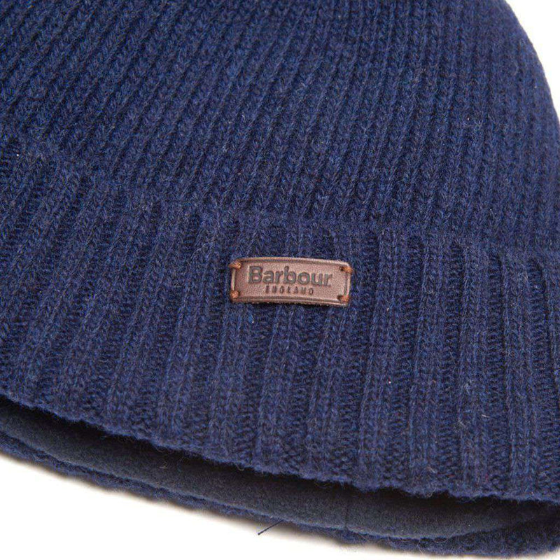 Barbour Carlton Beanie in Navy – Country Club Prep