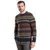 Case Fairisle Crew Neck Jumper in Navy Marl by Barbour - Country Club Prep