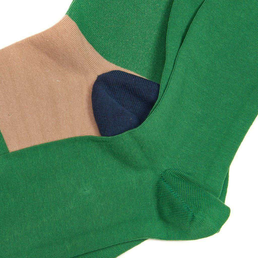 Men's Cleadon Socks Gift Pack in Brown Stripe and Green by Barbour - Country Club Prep