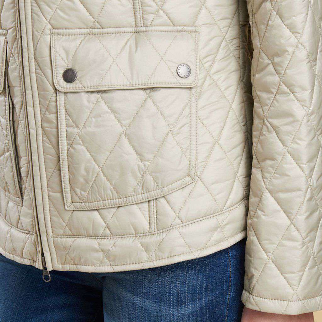 Filey Quilted Jacket in Mist by Barbour - Country Club Prep