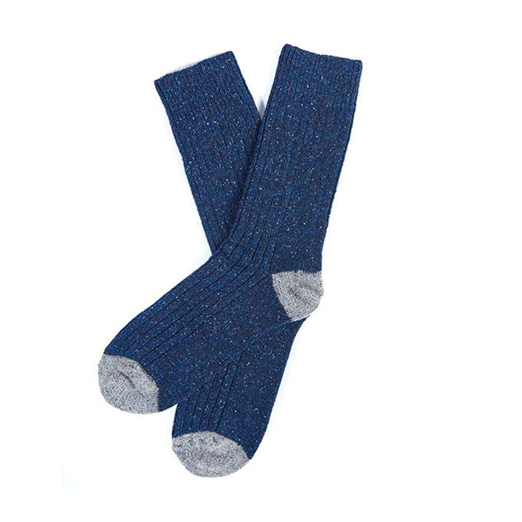 Houghton Socks in Navy and Grey by Barbour - Country Club Prep