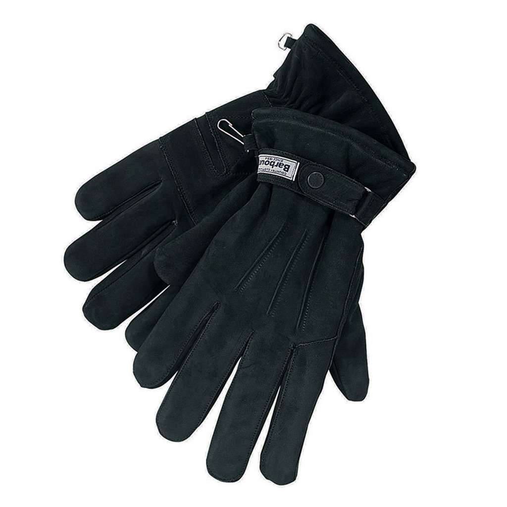 Leather Thinsulate Gloves in Black by Barbour - Country Club Prep