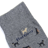 Mavin Socks in Mid Blue with Dogs by Barbour - Country Club Prep