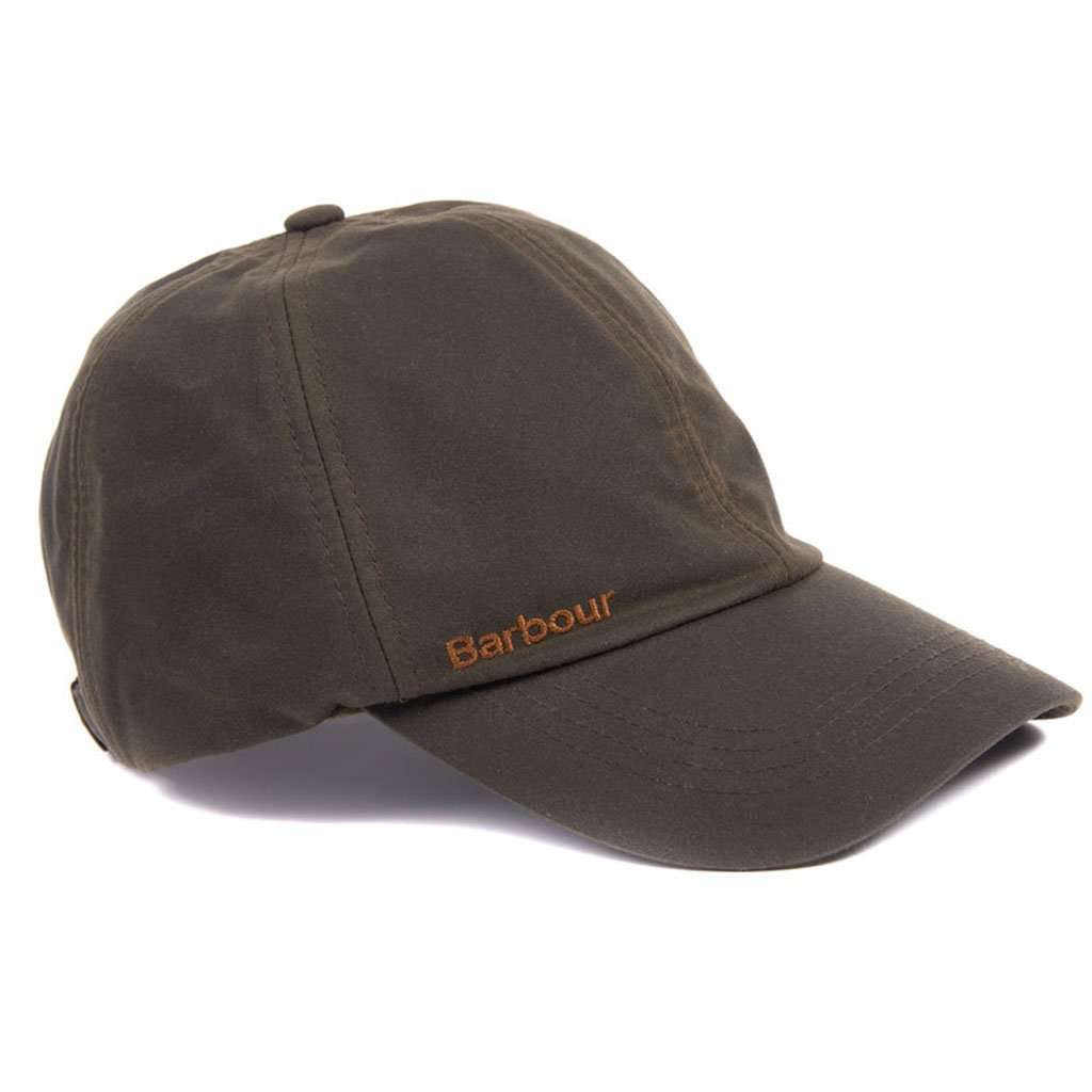 Prestbury Sports Cap in Olive by Barbour - Country Club Prep