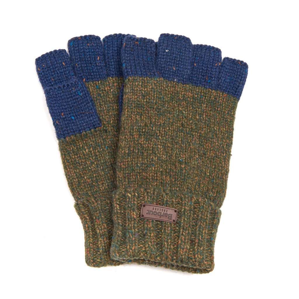 Runshaw Gloves in Olive/Navy by Barbour - Country Club Prep