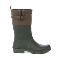 Women's Short Wellington Boots in Kelp and Khaki by Barbour - Country Club Prep