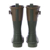 Women's Short Wellington Boots in Kelp and Khaki by Barbour - Country Club Prep