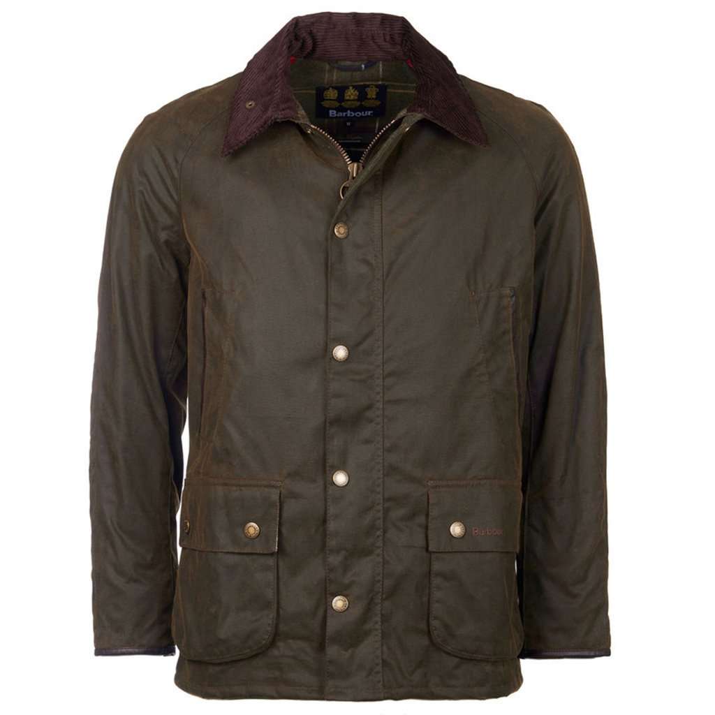 Sterling Wax Jacket in Olive by Barbour - Country Club Prep