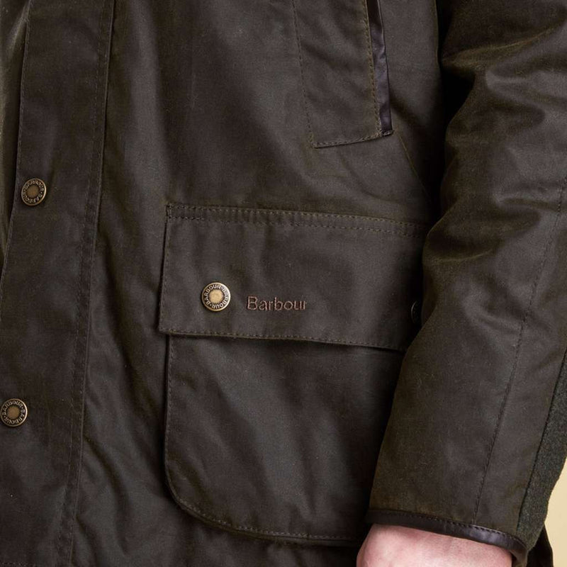 Sterling Wax Jacket in Olive by Barbour - Country Club Prep