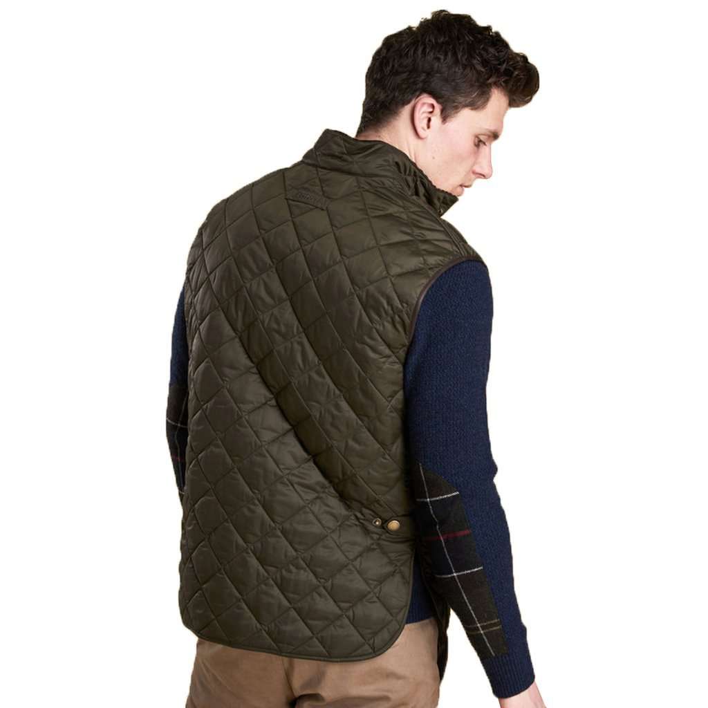 Tantallon Quilted Gilet in Olive by Barbour - Country Club Prep