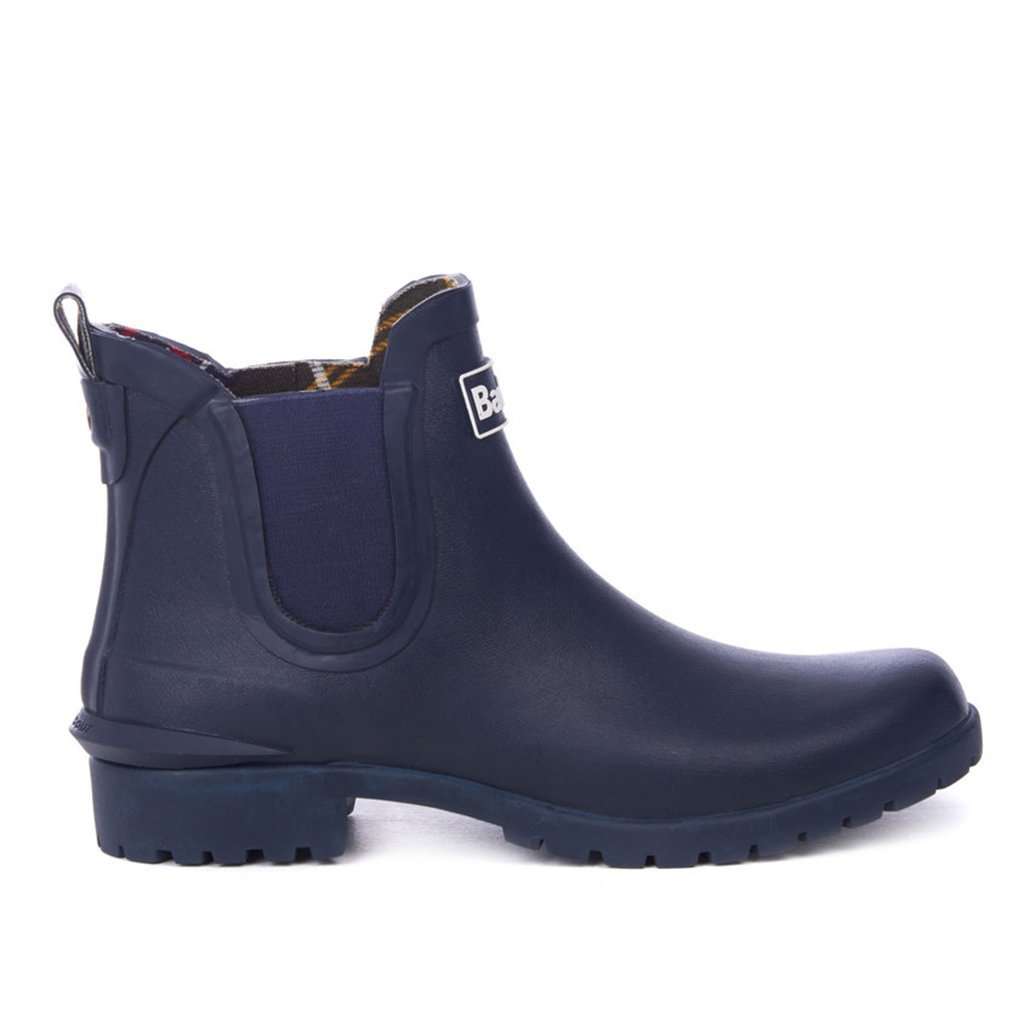 Women's Wilton Wellingtons in Navy by Barbour - Country Club Prep