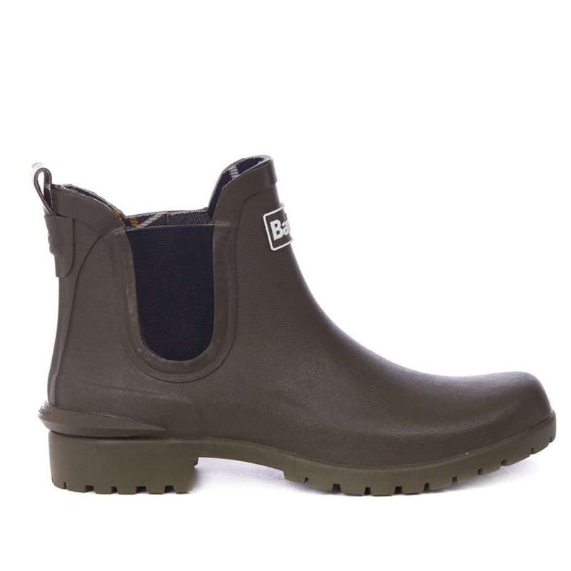 Women's Wilton Wellingtons in Olive by Barbour - Country Club Prep