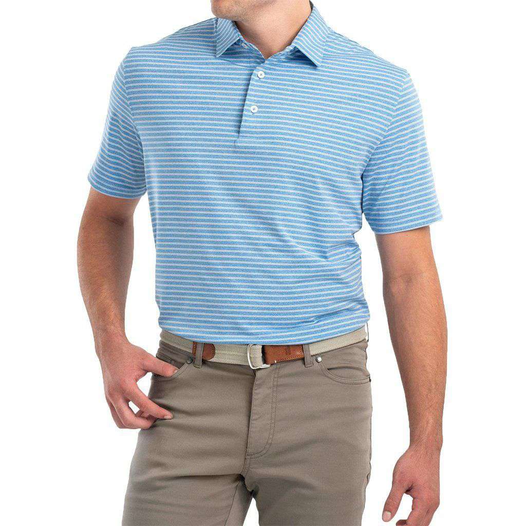 Barrett Striped Prep-Formance Jersey Polo by Johnnie-O - Country Club Prep