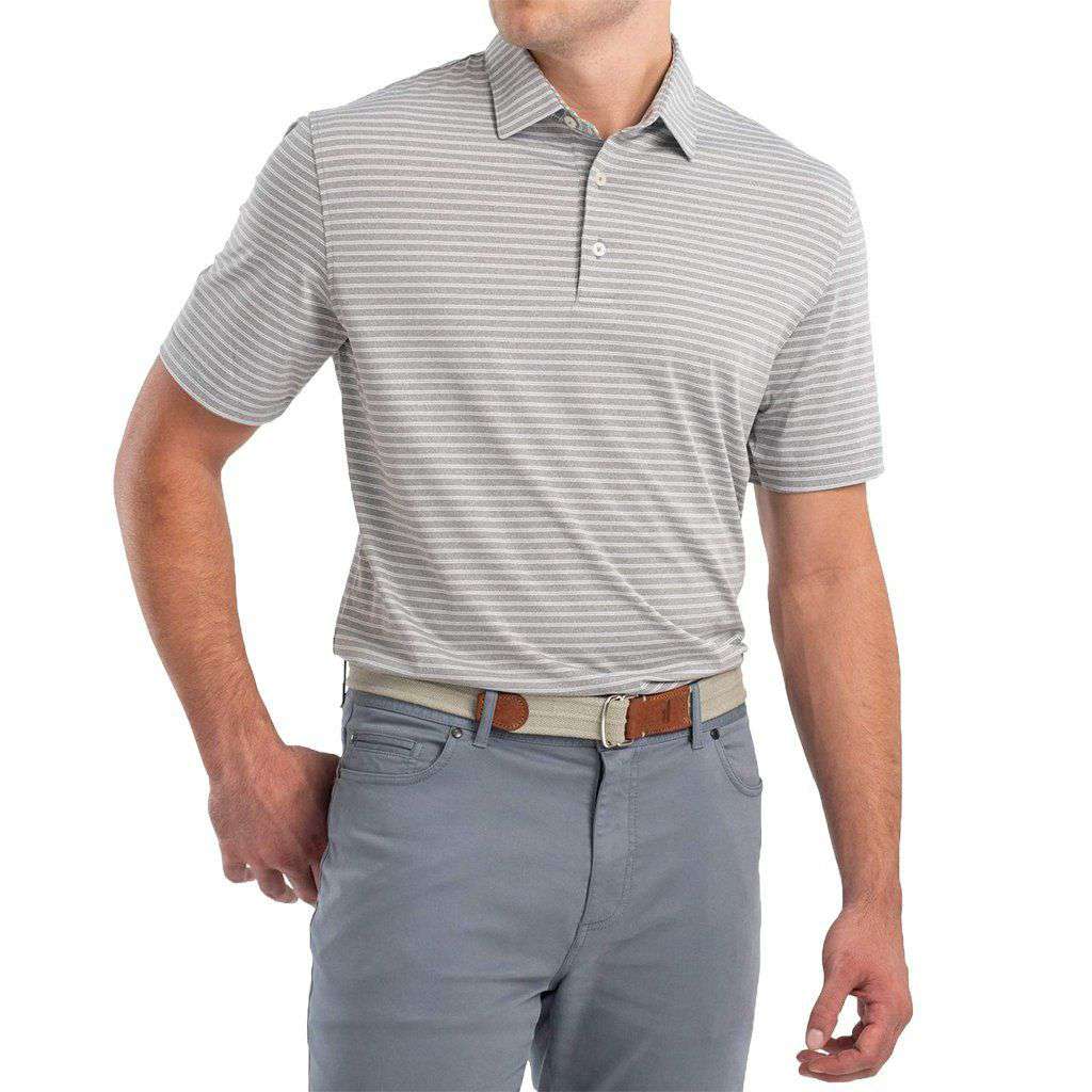 Barrett Striped Prep-Formance Jersey Polo by Johnnie-O - Country Club Prep