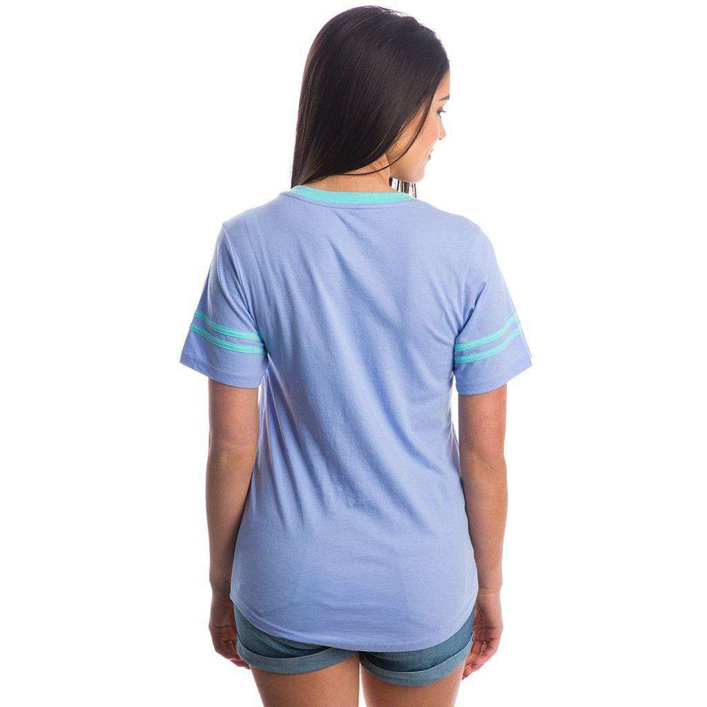 Baseball Logo Jersey in Lilac by Lauren James - Country Club Prep