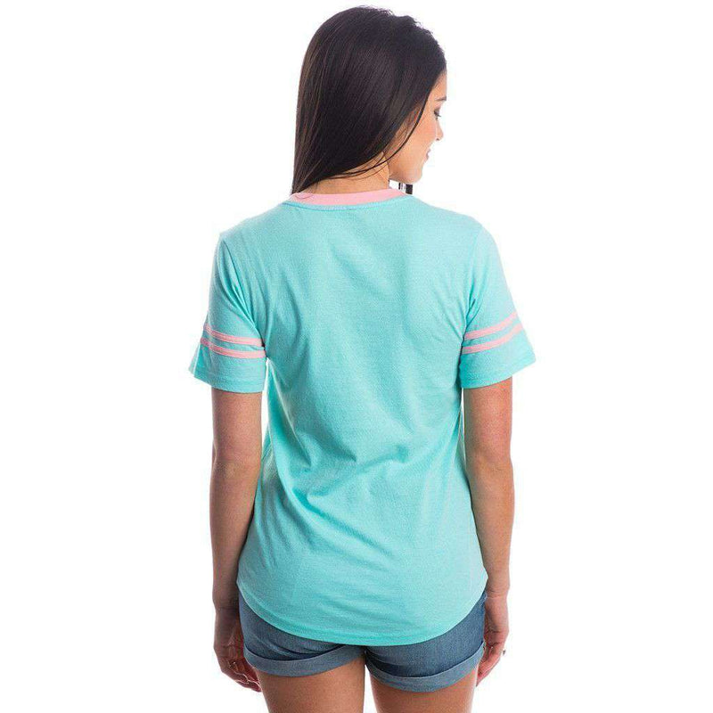 Baseball Logo Jersey in Ocean Palm by Lauren James - Country Club Prep