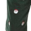 Beachcomber Corduroy Pants in Hunter Green with Embroidered Saint Nick by Castaway Clothing - Country Club Prep