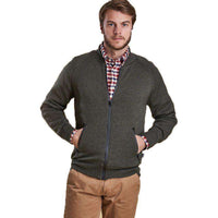 Becket Zip Through Jacket in Olive by Barbour - Country Club Prep