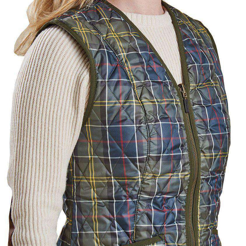 Betty Interactive Gilet Liner in Classic Tartan by Barbour - Country Club Prep