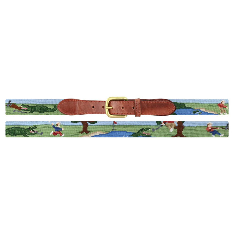 Beware of Gators Needlepoint Belt by Smathers & Branson - Country Club Prep