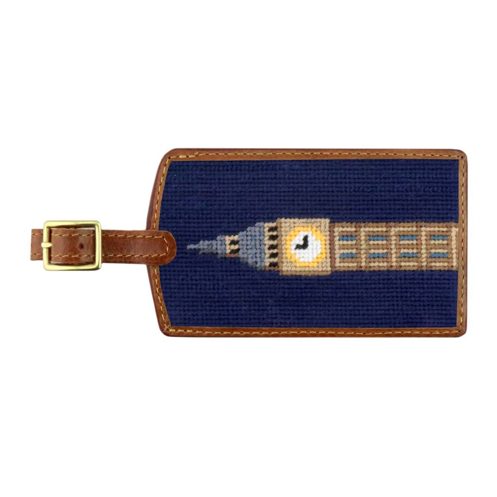 Big Ben Needlepoint Luggage Tag by Smathers & Branson - Country Club Prep