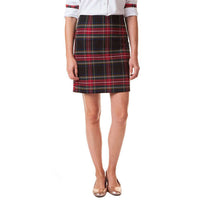 Black Stewart Plaid Ali Skirt by Castaway Clothing - Country Club Prep