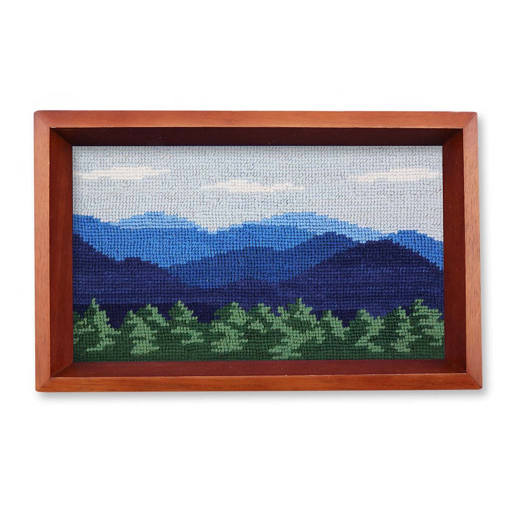 Blue Ridge Needlepoint Valet Tray by Smathers & Branson - Country Club Prep