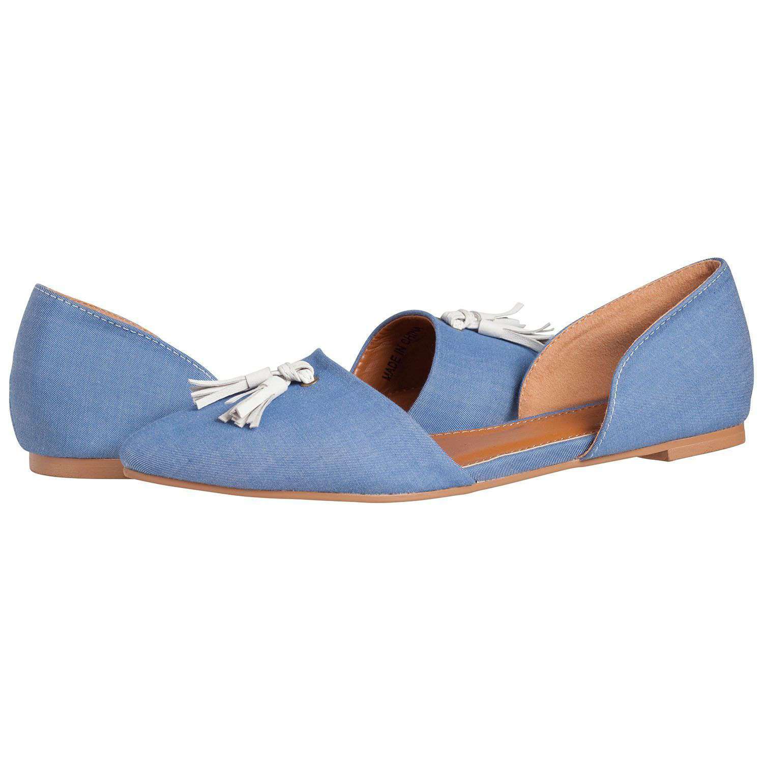 Caroline Flat in Cornflower Blue by Southern Proper - Country Club Prep