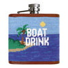 Boat Drink Needlepoint Flask by Smathers & Branson - Country Club Prep