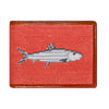 Bonefish Needlepoint Bi-Fold Wallet in Melon by Smathers & Branson - Country Club Prep