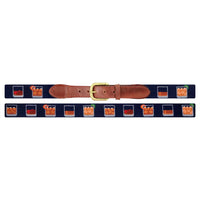 Bourbon Five Ways Needlepoint Belt by Smathers & Branson - Country Club Prep