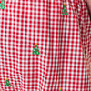 Gingham Barefoot Boxer with Embroidered Christmas Trees by Castaway Clothing - Country Club Prep