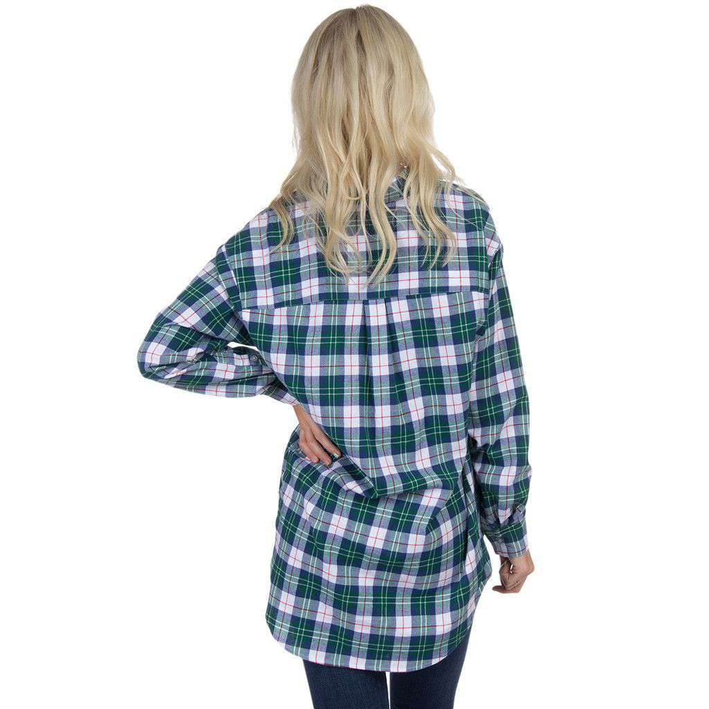 Boyfriend Flannel in Hunter Green by Lauren James - Country Club Prep