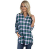 Boyfriend Flannel in Hunter Green by Lauren James - Country Club Prep