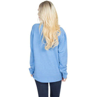 Boyfriend Sweatshirt in Cloud Blue by Lauren James - Country Club Prep