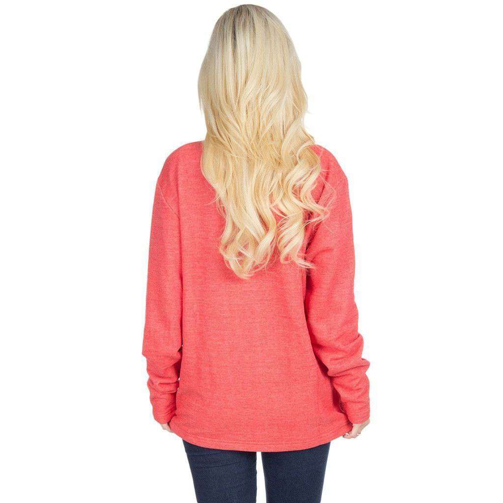 Boyfriend Sweatshirt in Coral by Lauren James - Country Club Prep