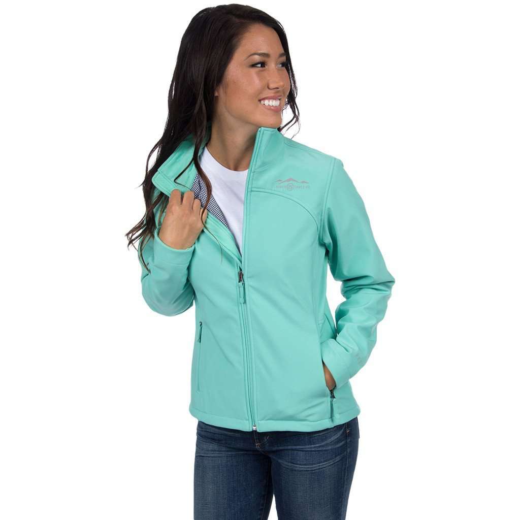 The Bradford Soft Shell Jacket Seafoam by Lauren James - Country Club Prep